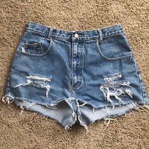 Cutoff Jean Shorts